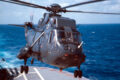 Close up of SeaKing helicopter hovering – who is the pilot?
